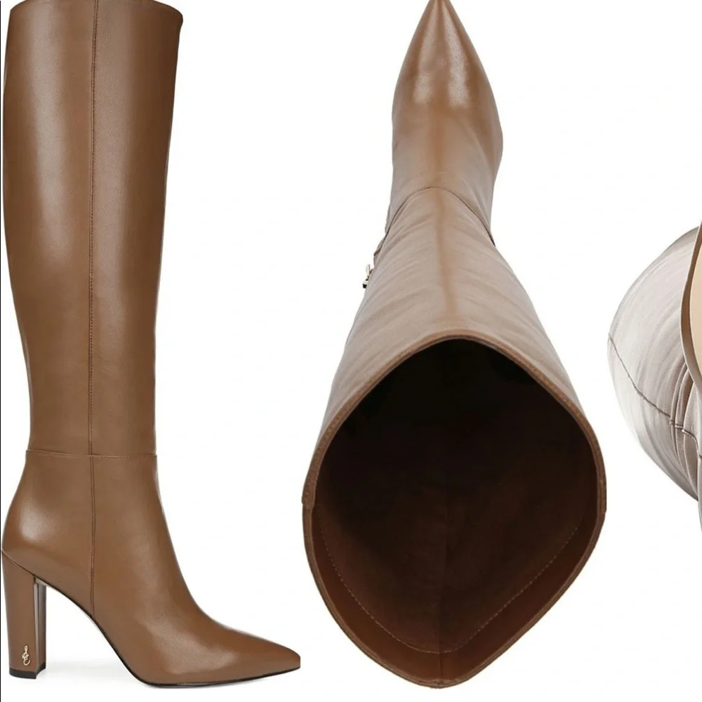 SAM EDELMAN RAAKEL LEATHER KNEE BOOT - Picture 4 of 4